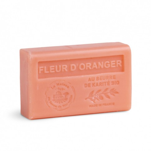 Savon 125gr au beurre de karité bio- FLEUR D'ORANGER