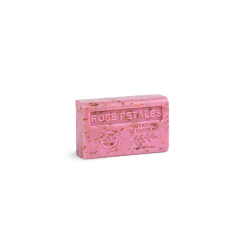 Savon 125gr au beurre de karité bio- ROSE PETALES