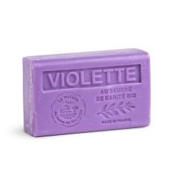 Savon 125gr au beurre de karité bio- VIOLETTE