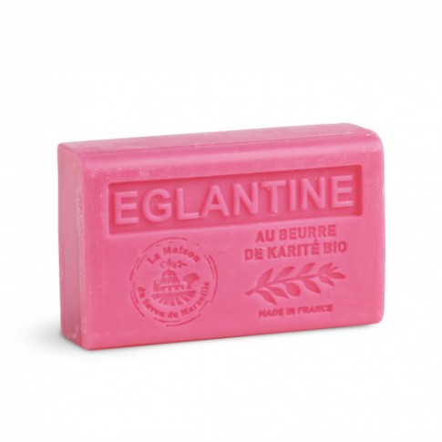 Savon 125gr au beurre de karité bio- EGLANTINE