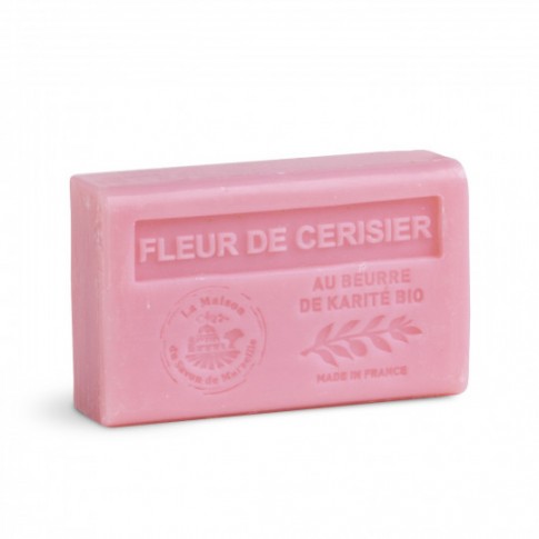 Savon 125gr au beurre de karité bio- FLEUR DE CERISIER