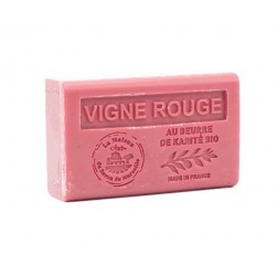 Savon 125gr au beurre de karité bio- VIGNE ROUGE