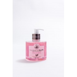 Savon liquide de Marseille 330ml FLEUR DE ROSE - Huile d'olive Bio