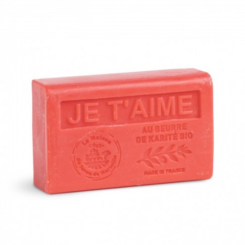 Savon 125gr au beurre de karité bio- JE T'AIME Savon 125gr au beurre de karité bio- JE T'AIME